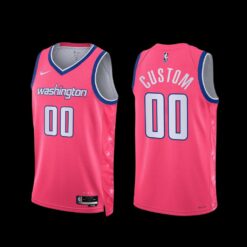 Washington Wizards Custom 2022-23 City Edition Pink Cherry Blossom Jersey