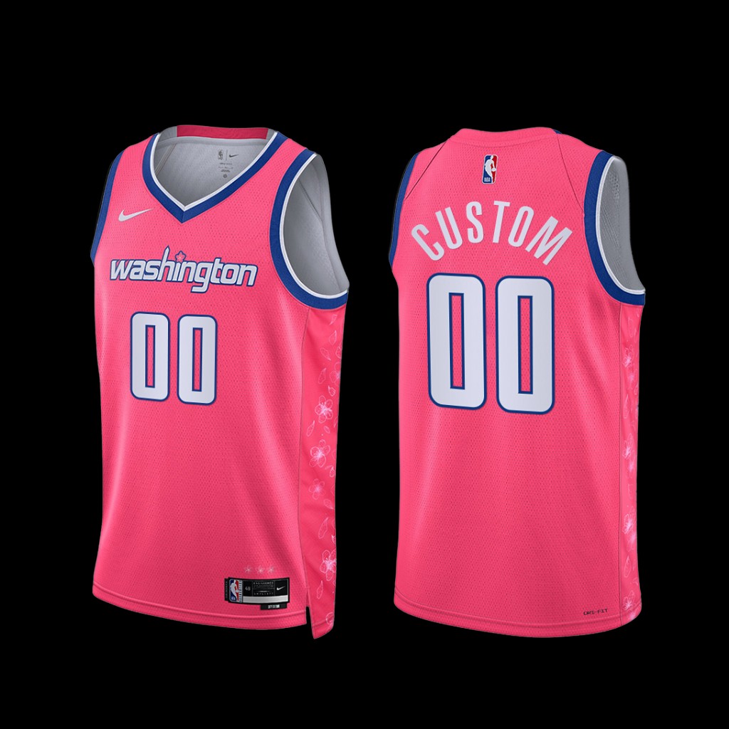 Washington Wizards Custom 2022-23 City Edition Pink Cherry Blossom Jersey Washington Wizards Custom 2022-23 City Edition Pink Cherry Blossom Jersey