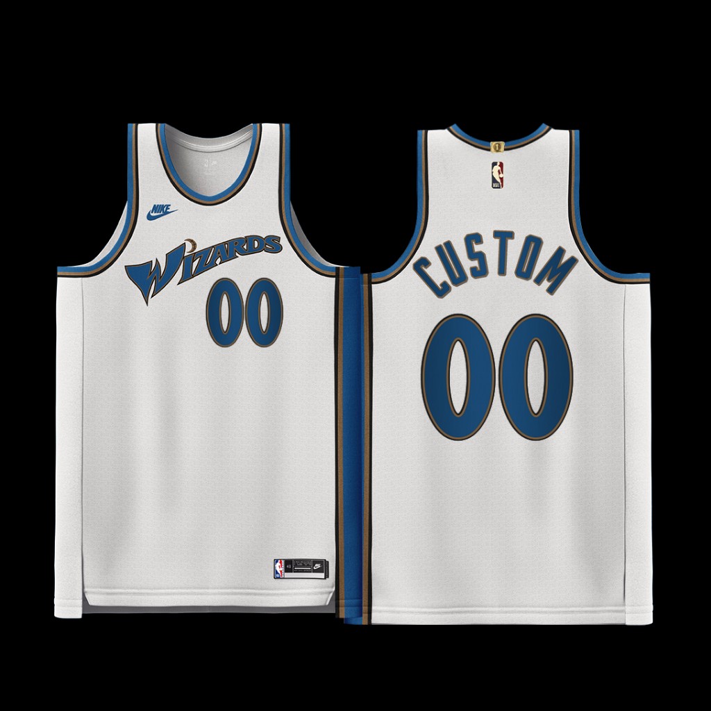 Washington Wizards Custom 2022-23 Classic Edition Jersey White Washington Wizards Custom 2022-23 Classic Edition Jersey White