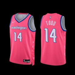 Washington Wizards Isaiah Todd 2022-23 City Edition Cherry Blossom Jersey Pink