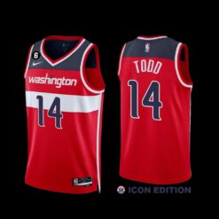 Washington Wizards Isaiah Todd 2022-23 Icon Edition Jersey Red
