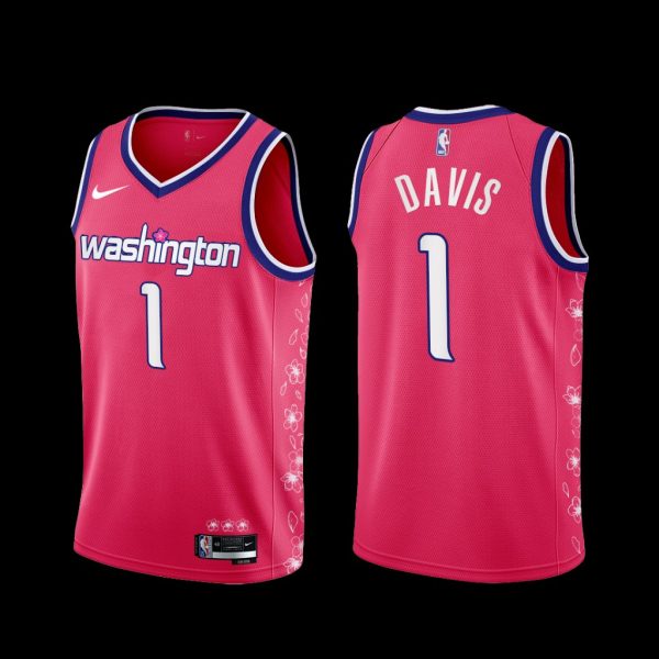 Washington Wizards Johnny Davis 2022-23 Cherry Blossom City Jersey Pink Washington Wizards Johnny Davis 2022-23 Cherry Blossom City Jersey Pink