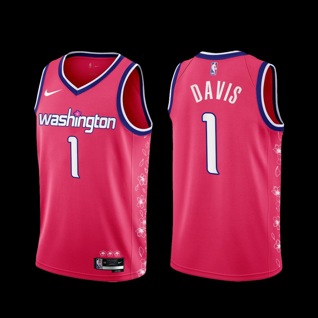 Washington Wizards Johnny Davis 2022-23 Cherry Blossom City Jersey Pink Washington Wizards Johnny Davis 2022-23 Cherry Blossom City Jersey Pink