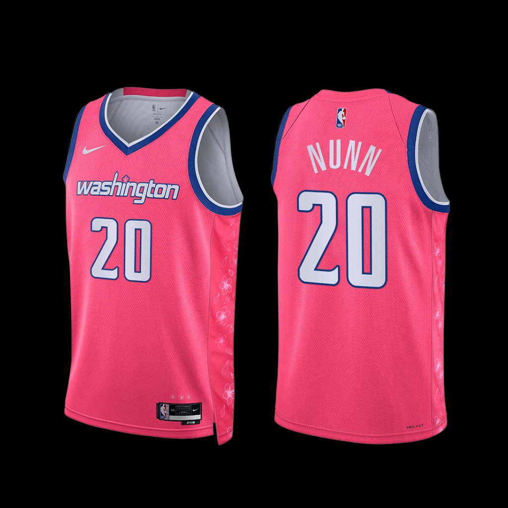Washington Wizards Kendrick Nunn 2022-23 Cherry Blossom City Jersey Pink Washington Wizards Kendrick Nunn 2022-23 Cherry Blossom City Jersey Pink