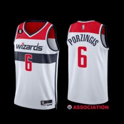 Washington Wizards Kristaps Porzingis 2022-23 Association Edition Jersey White