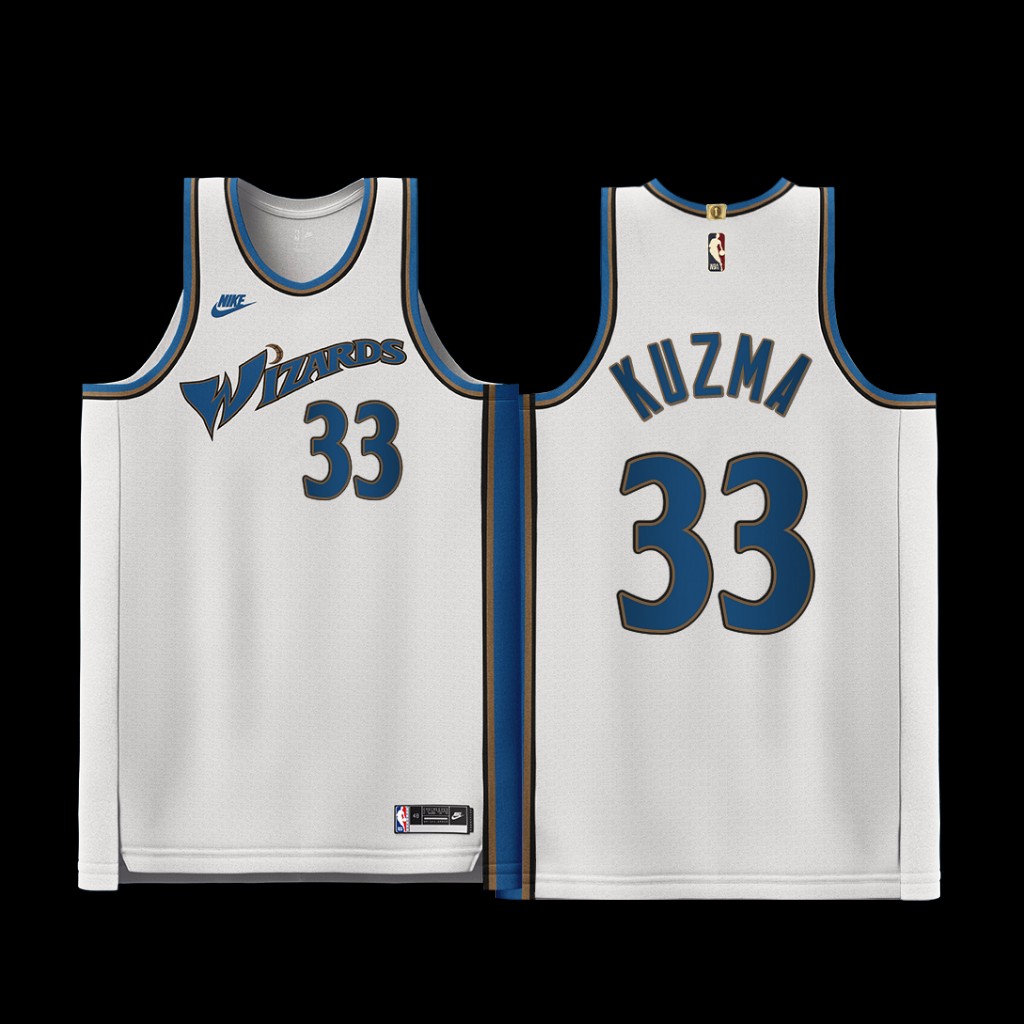 Washington Wizards Kyle Kuzma 2022-23 Classic Edition Jersey White Washington Wizards Kyle Kuzma 2022-23 Classic Edition Jersey White
