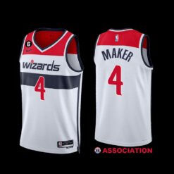 Washington Wizards Makur Maker 2022-23 Association Edition Jersey White
