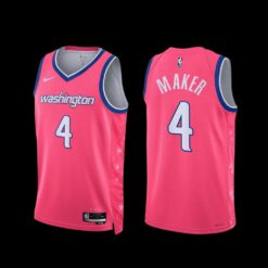 Washington Wizards Makur Maker 2022-23 City Edition Cherry Blossom Jersey Pink