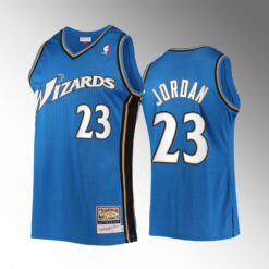 Washington Wizards Michael Jordan Blue Black Throwback Jersey