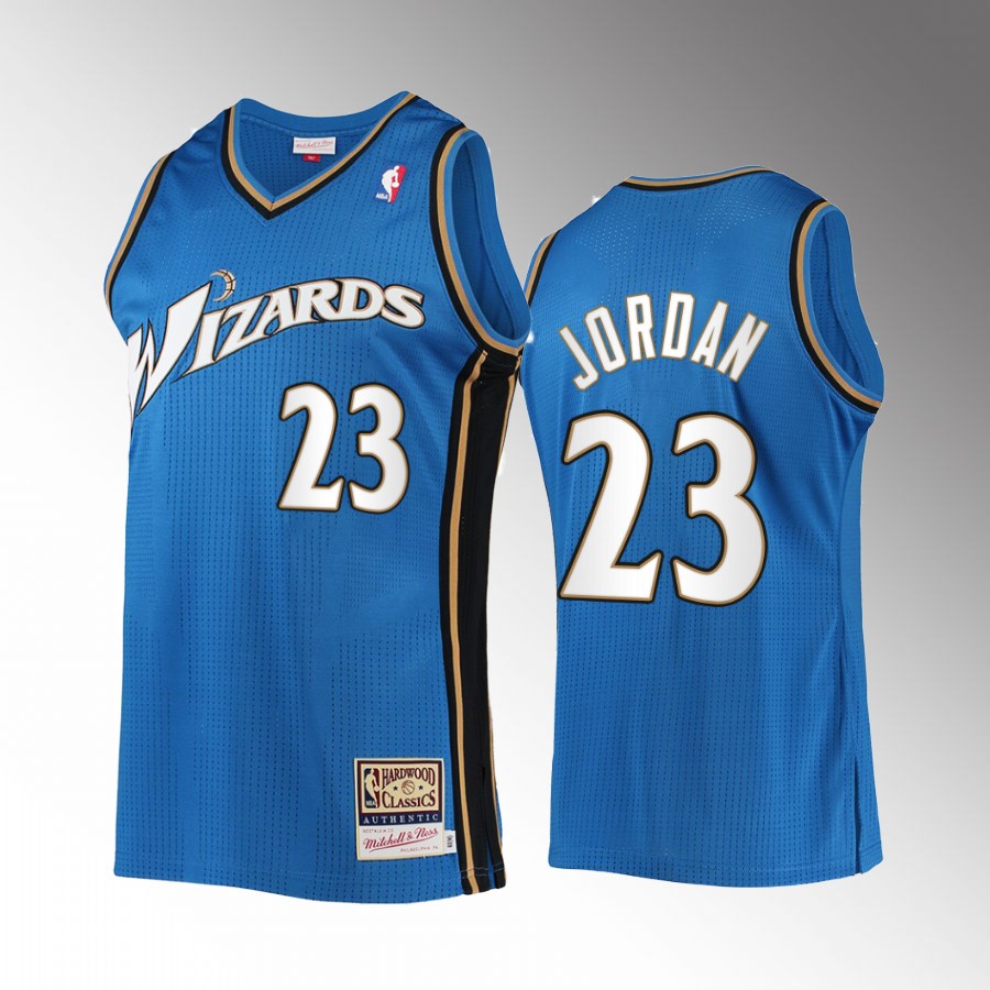 Washington Wizards Michael Jordan Blue Black Throwback Jersey Washington Wizards Michael Jordan Blue Black Throwback Jersey