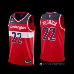 Washington Wizards Monte Morris 2022-23 Icon Edition Jersey Red