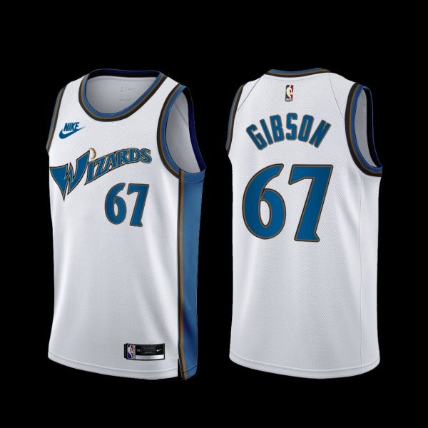 Washington Wizards Taj Gibson 2022-23 Classic Edition Jersey White Washington Wizards Taj Gibson 2022-23 Classic Edition Jersey White