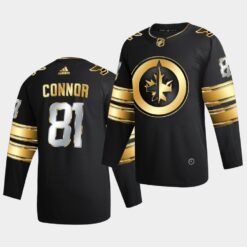 Winnipeg Jets Kyle Connor Golden Edition Limited Black Jersey