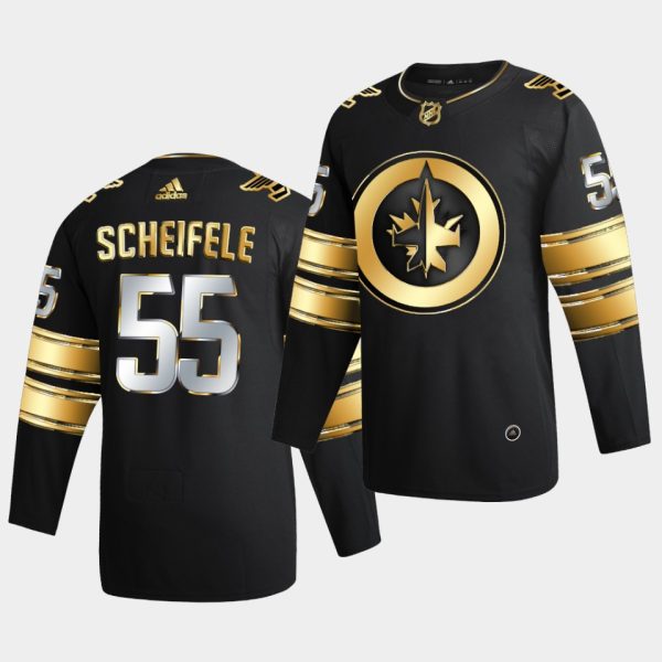 Winnipeg Jets Mark Scheifele Golden Edition Limited Black Jersey Winnipeg Jets Mark Scheifele Golden Edition Limited Black Jersey