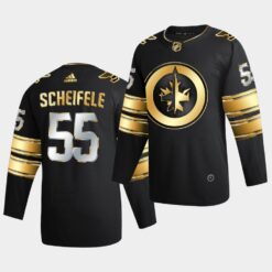 Winnipeg Jets Mark Scheifele Golden Edition Limited Black Jersey